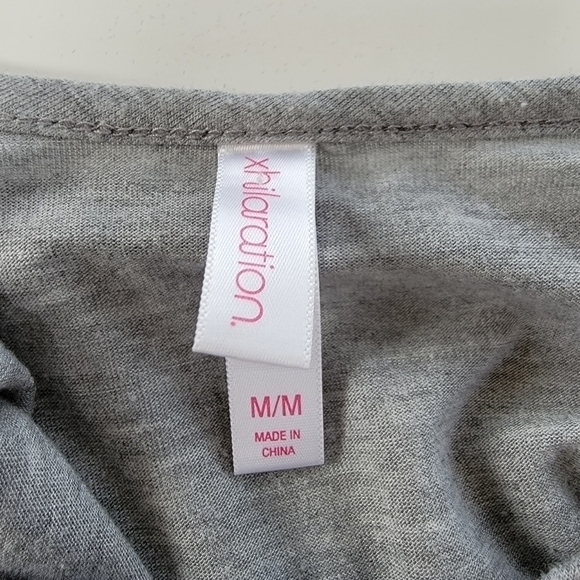 Xhilaration Spaghetti Strap Gray & Cream Lace Dress Size Medium EUC - Picture 9 of 10